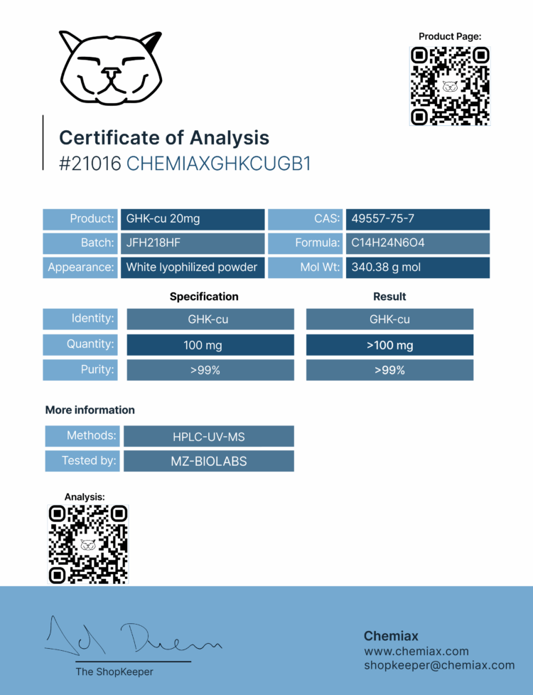 GHK-cu – Powder - Image 2